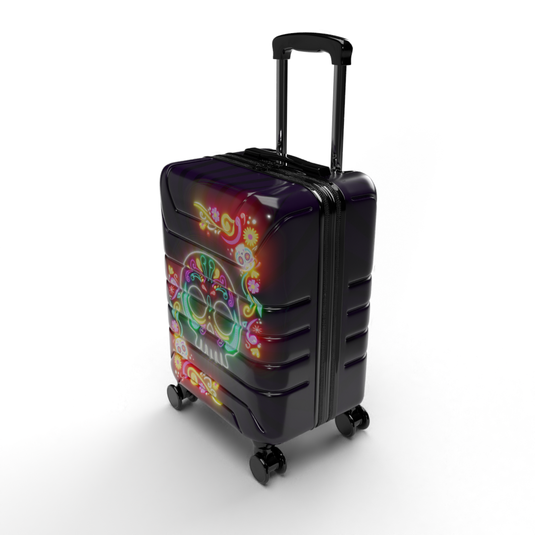 EQUIPAJE DE MANO ESQUELETO DE NEÓN